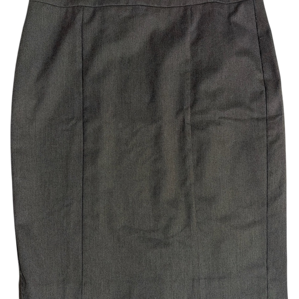 Ann Taylor Charcoal/Brown Pencil Skirt